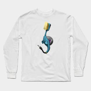 Seahorse with toothbrush head Long Sleeve T-Shirt